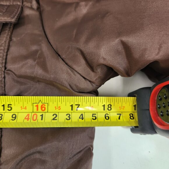 Vintage Lucerne (Korea) Belted Quilted Brown Jacket Size Asian Medium - Picture 7 of 8